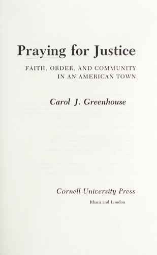 Cover for Praying for justice