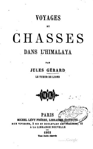 Cover for Voyages et chasses dans l'Himalaya