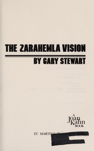 Cover for The Zarahemla vision