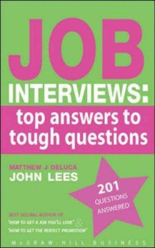 Cover for Job Interviews