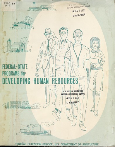 Cover for Federal-State programs for developing human resources