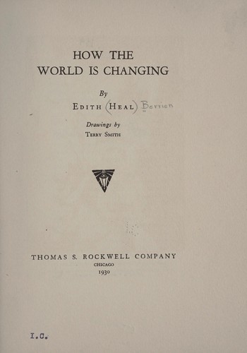 Cover for How the world is changing