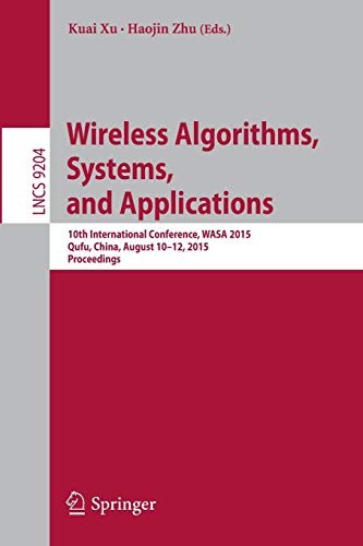Cover for Wireless Algorithms, Systems, and Applications
