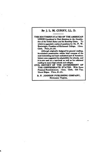 Cover for Civil history of the government of the Confederate States