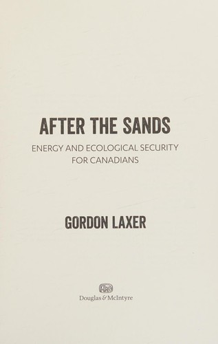Cover for After the Sands