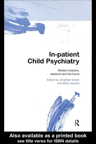 Cover for In-patient child psychiatry