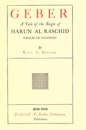 Cover for Geber