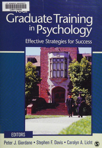 Cover for Your graduate training in psychology