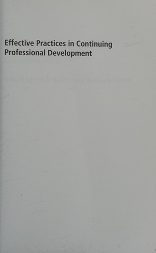 Cover for Effective practices in continuing professional development