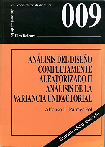 Cover for Análisis del diseño completamente aleatorizado II