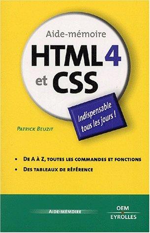 Cover for Html 4 et css