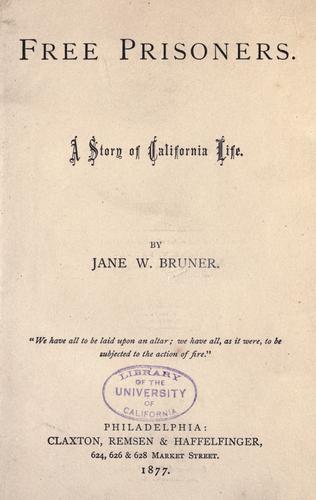 Cover for Free prisoners.