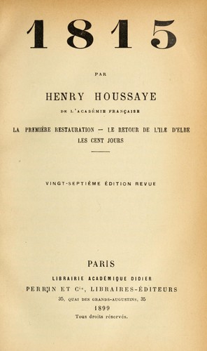Cover for 1815