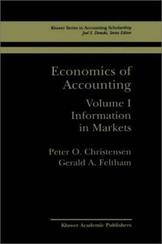 Cover for Economics of Accounting