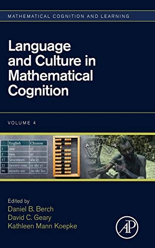 Cover for Language and Culture in Mathematical Cognition
