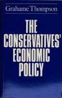 Cover for The Conservatives' economic policy.