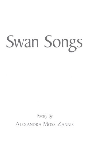 Cover for Swan songs