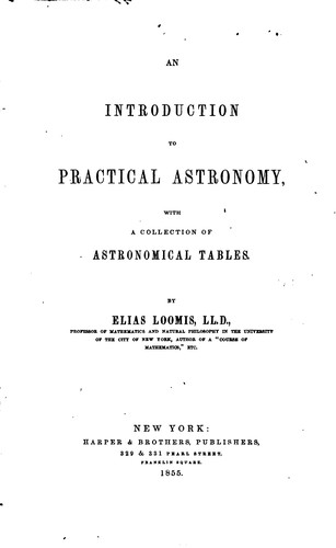 Cover for An Introduction to Practical Astronomy: With a Collection of Astronomical Tables