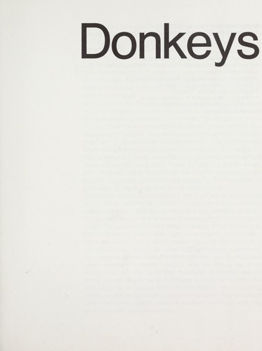 Cover for Donkeys.