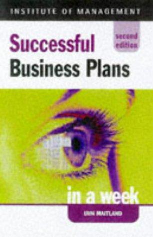 Cover for Successful Business Plans in a Week (Successful Business in a Week)