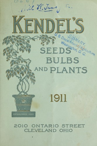 Cover for Kendel's seeds, bulbs and plants
