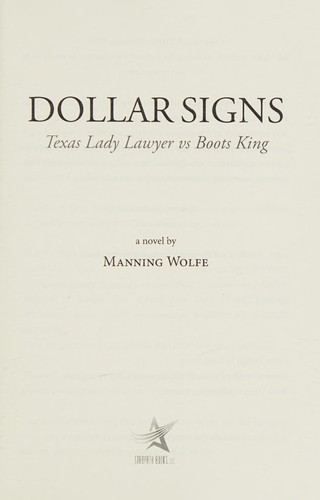 Cover for Dollar Signs