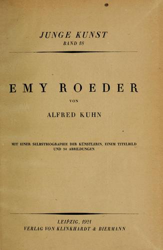 Cover for Emy Roeder