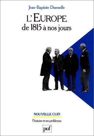 Cover for L' Europe de 1815 à nos jours