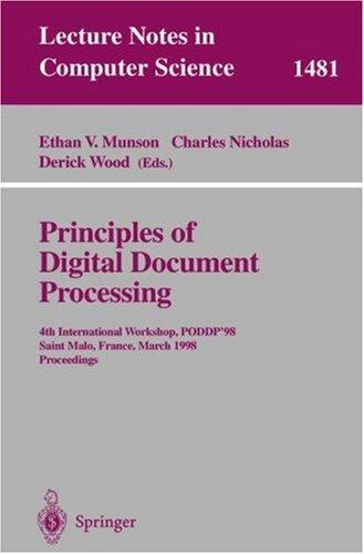 Cover for Principles of digital document processing