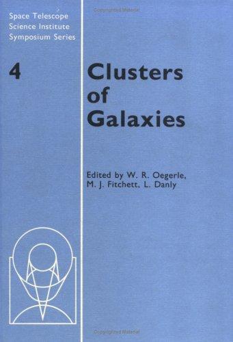 Cover for Clusters of galaxies