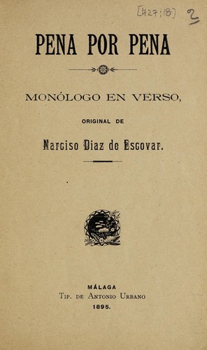 Cover for Pena por pena