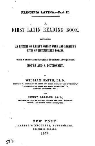 Cover for First Latin Reading Book