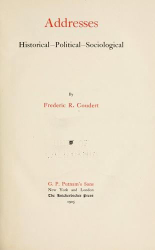 Cover for Addresses