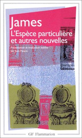 Cover for L'espèce particulière et autres nouvelles