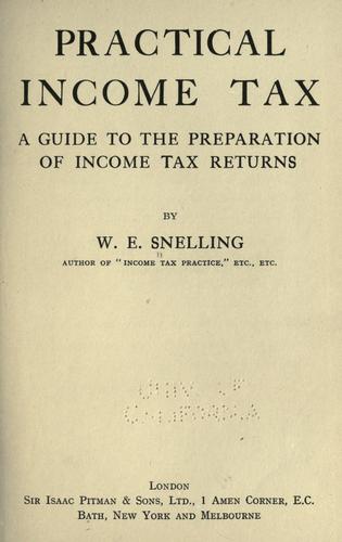Cover for Practical income tax