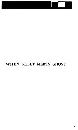 Cover for When ghost meets ghost.