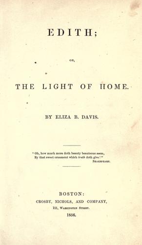 Cover for Edith