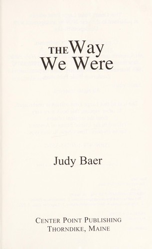 Cover for The way we were