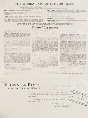 Cover for Brownell rose bushes
