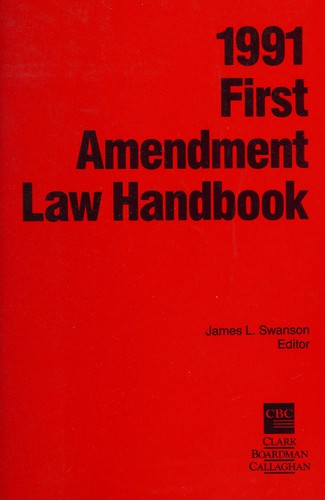 Cover for First Amendment Law Handbook, 1991