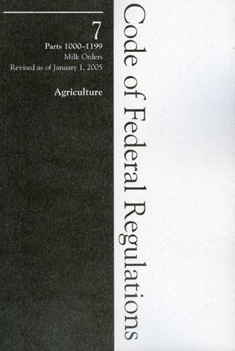 Cover for 2005 07 CFR 1000-1199 (Agricultural Marketing Service)