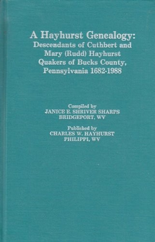 Cover for A Hayhurst genealogy
