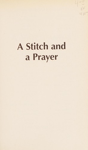 Cover for A stitch and a prayer