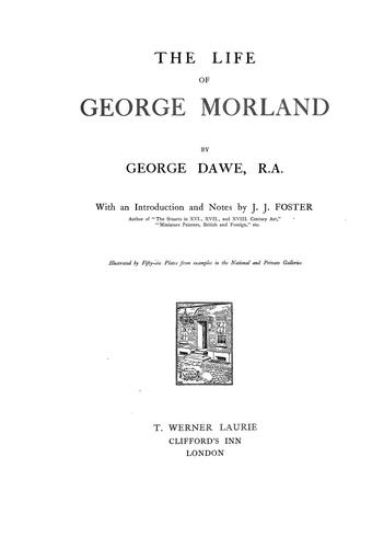Cover for The life of George Morland