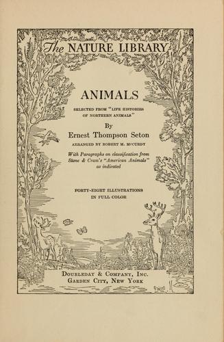 Cover for Animals