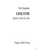 Cover for Dikter från trettio år