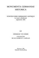 Cover for Collectio de ecclesiis et capellis