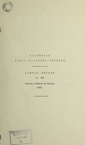 Cover for [Report 1962]