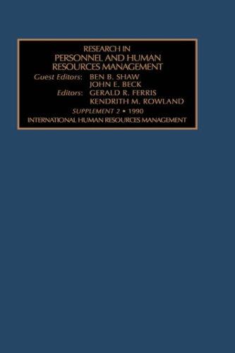 Cover for Research in Personnel and Human Resource Management: A Research Annual 