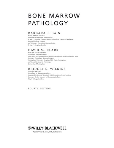 Cover for Bone marrow pathology
